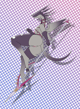 anthro anus breasts butt dotted_background eyeless feet female genitals horn melee_weapon nipples non-mammal_breasts nude pattern_background polearm pose raised_tail side_boob simple_background smile solo spear spikes straps tail vulva weapon wings dododragon56 disney kingdom_hearts mythology square_enix dragon dragoon_(kingdom_hearts) mythological_creature mythological_scalie nobody_(kingdom_hearts) reptile scalie absurd_res hi_res pinup