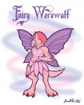 anthro bracelet claws crown fangs female fur headgear insect_wings jewelry necklace pink_body pink_fur solo tail teeth tiara wand wings anaktis mythology canid canine canis fairy mammal mythological_canine mythological_creature werecanid werecanine werecreature werewolf wolf 4:5