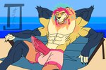 anthro crossgender hecatonchire male muscular solo ales_ness felid feline lion mammal panthera pantherine absurd_res hi_res