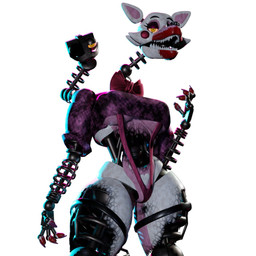 2_heads 4_fingers anthro big_breasts blood blood_on_face blood_on_hand bodily_fluids bow_tie breasts checkered checkered_clothing checkered_shirt checkered_topwear clothing colored_nails dirty dirty_clothing dirty_shirt endoskeleton eyelashes female fingers heart_pubes heart_symbol long_neck looking_at_viewer machine multi_head nails pattern_clothing pattern_shirt pattern_topwear pink_body pink_one-piece_swimsuit pubes purple_eyelids purple_nails red_bow_tie sharp_teeth shirt simple_background solo standing stylized_pubes teeth thick_thighs topwear under_boob white_background white_pubes wide_hips yellow_sclera atumalaca atumalaca_(modeler) five_nights_at_freddy's five_nights_at_freddy's_2 scottgames mangle_(fnaf) animatronic canid canine fox mammal robot robot_anthro 2025 3d_(artwork) digital_media_(artwork)