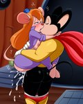 blush bodily_fluids breasts butt cum female french_kissing genital_fluids intraspecies kissing leg_wrap male nipples sex lonbluewolf chip_'n_dale_rescue_rangers disney gadget_hackwrench mighty_mouse_(character) mammal mouse murid murine rodent 2024 4:5 crossover hi_res