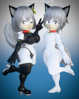 anthro black_eyes black_nose breasts clothing collar collar_tag female footwear grey_body hair high_heels latex latex_clothing latex_legwear legwear male nude red_collar shoes tail text wide_hips cappyadams kabalmystic_(modeler) microsoft minecraft mojang xbox_game_studios canid canine canis mammal pale_wolf_(minecraft) wolf wolf_(minecraft) 3d_(artwork) 4:5 absurd_res blender_(artwork) blender_eevee_(artwork) digital_media_(artwork) english_text hi_res