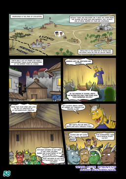 2_horns anthro blue_clothing blue_hair blue_robe booing brown_body clothing complaining crowd dialogue docks female group hair horn inside lap male map night page_number preaching raised_finger road robe sad sea ship shirt speech_bubble stage text topwear town vehicle water watercraft vju79 mythology cobby_(vju79) zudrec_(vju79) canid canine canis cougar dragon felid feline humanoid mammal mythological_creature mythological_scalie orc scalie wingless_dragon wolf comic english_text hi_res multiple_scenes url