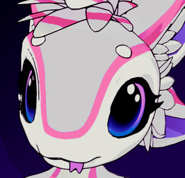 4_ears anthro blue_eyes eyebrows feathers forked_tongue male markings multi_ear pink_markings purple_eyes solo tongue tongue_out white_body cutiecookiewolfie avali 3d_(artwork) digital_media_(artwork) headshot_portrait low_res portrait