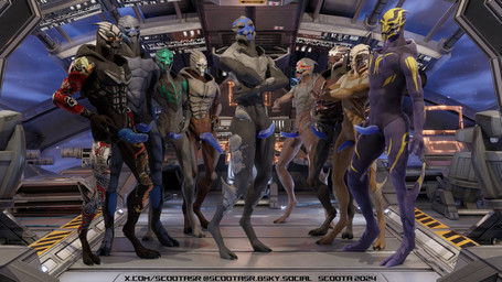 animal_genitalia digitigrade erection genital_slit genitals group knot knotted_penis looking_at_viewer male penis spacecraft standing text vehicle scoota bioware electronic_arts mass_effect celius_acillion devian_malcius horans_(maomucalinda) alien turian 16:9 3d_(artwork) digital_media_(artwork) hi_res url widescreen