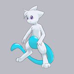 anthro blue_tail fur fusion pokemon_fusion purple_eyes solo tail white_body white_fur hatiimiga nintendo pokemon lunamew generation_1_pokemon legendary_pokemon mew_(pokemon) mewtwo pokemon_(species) 1:1 colored digital_media_(artwork) hi_res