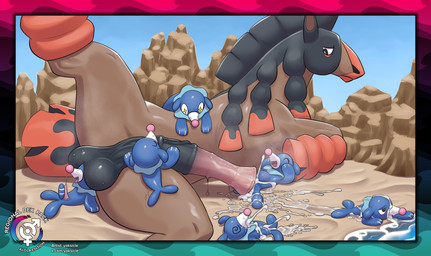 animal_genitalia animal_penis balls balls_on_face beach big_balls big_penis blue_body bodily_fluids body_worship border brown_body cum cum_in_mouth cum_in_vagina cum_inflation cum_inside detailed_background equine_genitalia equine_penis erection female feral genital_fluids genital_worship genitals group hair half-erect inflation larger_male lying male male/female male/male masturbation nude on_back on_front on_side open_mouth outside penile penis penis_worship sand seaside sex size_difference smile spiral spiral_eyes spread_legs spreading starry_eyes tail tapering_penis text tongue vaginal vulva water yaksicle nintendo pokemon aquatic equid equine generation_7_pokemon mammal mudsdale pinniped pokemon_(species) popplio absurd_res digital_media_(artwork) english_text hi_res url