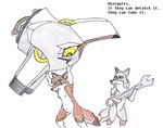 ambiguous_gender anthro decapitation group holding_object holding_tool machine severed_body_part severed_head tools trio wrench talyn-greywolf canid canine canis mammal robot wolf 2010 traditional_media_(artwork)