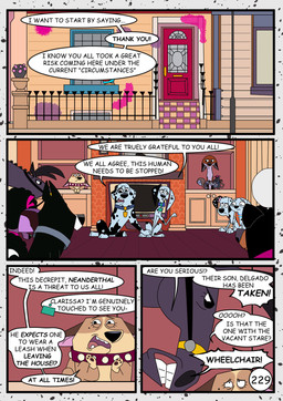 black_mane blue_collar collar dialogue female feral fur grey_body grey_fur group male mane red_collar speech_bubble tan_body tan_fur text toony white_body white_fur redundantmodule 101_dalmatian_street 101_dalmatians disney big_fee_(101_dalmatians) clarissa_(101_dalmatians) delilah_(101_dalmatians) dolly_(101_dalmatians) doug_(101_dalmatians) dylan_(101_dalmatians) fergus_(101_dalmatians) hansel_(101_dalmatians) pearl_(101_dalmatians) portia_(101_dalmatian_street) roxy_(101_dalmatians) sid_(101_dalmatians) canid canine canis dalmatian domestic_dog equid equine fox herding_dog horse husky mammal mastiff molosser murid murine nordic_sled_dog pastoral_dog poodle rat red_fox rodent rottweiler sciurid spitz tree_squirrel true_fox welsh_corgi comic english_text hi_res