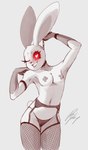 anthro armpit_fetish bdsm big_ears big_eyes bottomwear breasts clothing collar covered_nipples female fingers gloves handwear heart_eyes heart_symbol legwear looking_at_viewer pasties raised_arm small_breasts smile smiling_at_viewer solo stockings rple_p five_nights_at_freddy's five_nights_at_freddy's:_security_breach scottgames steel_wool_studios vanny_(fnaf) lagomorph leporid mammal rabbit 2024 absurd_res digital_media_(artwork) hi_res