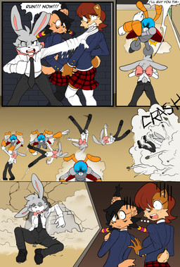 angry antennae_(anatomy) anthro black_body black_fur black_hair black_necktie blue_body blue_eyes bottomwear bow_tie breasts brown_body brown_fur brown_hair clothed clothed_anthro clothed_female clothing crossgender dialogue female fur gloves grey_body grey_fur grey_hair group hair handwear larger_anthro larger_male machine male mtf_crossgender necktie pink_bow_tie punch red_body scared school_uniform shirt size_difference skirt smaller_anthro smaller_female speech_bubble spiral spiral_eyes text topwear unconscious uniform white_body white_clothing white_fur white_gloves white_handwear white_shirt white_topwear yellow_body justtaylor archie_comics sega sonic_the_hedgehog_(archie) sonic_the_hedgehog_(comics) sonic_the_hedgehog_(series) fan_character feels_the_rabbit nicole_the_lynx sally_acorn chipmunk felid feline ground_squirrel lagomorph leporid lynx mammal motobug rabbit robot rodent sciurid 2025 absurd_res comic english_text hi_res