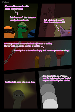 anthro chain dialogue disembodied_hand fantasy forehead_gem gem raised_arms semi-anthro text writing_on_wall vinland nintendo pokemon pokemon_mystery_dungeon spike_chunsoft visionary_(vinland) eeveelution espeon generation_1_pokemon generation_2_pokemon generation_6_pokemon pokemon_(species) 2:3 absurd_res artist_name comic english_text hi_res story