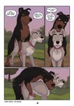 anal anal_penetration animal_genitalia animal_penis canine_genitalia canine_penis dirty_talk doggystyle duo eyes_closed feral feral_on_feral feral_penetrated feral_penetrating_male from_behind_position genitals looking_at_another male male/male male_on_feral male_penetrated male_penetrating male_penetrating_feral male_penetrating_male mounting outside outside_sex penetration penis sex conditional_dnp ekayas disney lady_and_the_tramp buster_(lady_and_the_tramp) tramp_(lady_and_the_tramp) canid canine canis dobermann domestic_dog mammal pinscher absurd_res comic hi_res