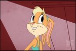 anthro blonde_hair blue_eyes buckteeth clothed clothing female fur hair solo teeth toongrowner looney_tunes warner_brothers lola_bunny lagomorph leporid mammal rabbit 2d_animation animated digital_media_(artwork) frame_by_frame short_playtime