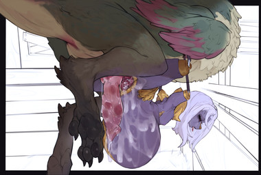 after_sex amputee anthro anthro_on_feral arms_tied bad_end barn bdsm belly_riding bestiality bodily_fluids bondage bound breasts claws crying cuff_(restraint) cum cum_from_vagina cum_in_vagina cum_inflation cum_inside disability female feral genital_fluids genitals inflation knot knotted_penis knotting legs_tied male male/female penis quadruple_amputee red_eyes restraints ridged_knotted_penis ridged_penis small_breasts tears vulva anonymous_artist capcom final_fantasy final_fantasy_xiv monster_hunter mythology square_enix nael_deus_darnus bird_wyvern dragon mythological_creature mythological_scalie scalie seikret absurd_res hi_res