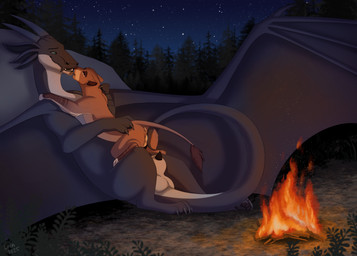 animal_genitalia animal_penis balls bodily_fluids bonfire cuddling dripping duo female feral feral_on_feral fire forest french_kissing fur genital_fluids genitals half-closed_eyes horn kissing larger_male leaking_precum lipsticking male male/female narrowed_eyes night outside penis penis_tip plant precum precum_drip romantic romantic_ambiance sheath size_difference smaller_female tail tongue tongue_out tree vulva wings caraluca mythology dragon felid lion mammal mythological_creature mythological_scalie pantherine scalie absurd_res digital_media_(artwork) hi_res