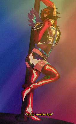 alcohol alcoholic bent_leg beverage bulge digitigrade dragoon drinking leaning male skinny solo stripper suggestive tall twunk paul_dsr mythology draconid dragon humanoid mythological_creature mythological_scalie scalie hi_res