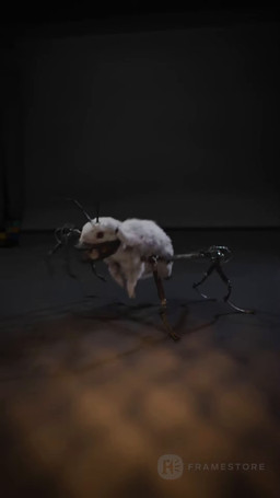 albino ambiguous_gender antenna_hair close-up cybernetics feral fur hair looking_at_viewer machine nightmare_fuel realistic red_eyes robot_legs solo walking white_body white_fur framestore guardians_of_the_galaxy marvel floor_(marvel) lagomorph leporid mammal rabbit 3d_(artwork) 3d_animation 9:16 animated digital_media_(artwork) hi_res official_art short_playtime sound video