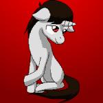 feral horn male red_eyes simple_background solo therocan64 hasbro my_little_pony mythology fan_character fireheart equid equine mammal mythological_creature mythological_equine unicorn 1:1 low_res thumbnail