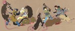 action_pose ambiguous_gender angry anthro apocalypse bandolier battle beating black_body black_boots black_clothing black_footwear black_fur black_gloves black_hair black_handwear black_nose black_tail blonde_hair blood blood_splatter bodily_fluids boots bottomwear brown_body brown_fur cheek_tuft clenched_teeth clothing coat corpse countershade_neck countershading denim denim_bottomwear denim_clothing dipstick_tail dress eyewear facial_tuft fedora female feral fight fighting_pose footwear fur glasses gloves gore green_clothing green_hat green_headwear group gun hair handwear hat headgear headwear holding_gun holding_object holding_ranged_weapon holding_rifle holding_weapon holster jeans killing long_hair long_tail male markings melee_weapon motion_lines multicolored_body multicolored_fur open_mouth orange_body orange_fur overalls pants pince-nez pink_nose polearm pose post-apocalyptic ranged_weapon rifle running shoes shooting shooting_gun shot_in_head spear spots spotted_body spotted_fur stab stabbed_through submachine_gun tail tail_markings tan_body tan_fur teeth tongue topwear trenchcoat tuft two_tone_body two_tone_fur wasteland weapon whiskers yelling roz_gibson custer_winston jack_salem kitty_malone morrigan_(chris_grant) canid canine canis felid gulonine jaguar mammal marten murid murine mustelid musteline pantherine rat red_wolf rodent sable_(marten) wolf 1994 1995 crossover traditional_media_(artwork)