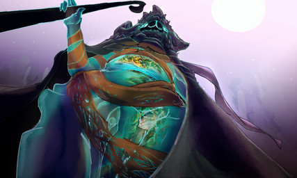 ambiguous_gender anal anal_vore anthro blue_body cloak clothing extreme_size_difference feces feces_on_body feces_on_face female feral full_tour genitals group internal looking_at_viewer low-angle_view safe_vore size_difference staff translucent translucent_body unwilling_prey vore vulva cuttlescuttle avian bird bovid caprine chicken galliform ghost mammal peafowl phasianid sheep spirit 5:3 absurd_res digital_media_(artwork) hi_res