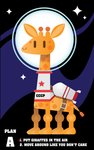 ambiguous_gender feral horn long_neck ossicone red_star rocket_pack russian simple_background simple_eyes sky solo soviet_union space_helmet spacesuit star text chris_goodwin giraffe giraffid mammal english_text