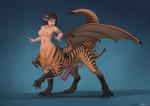 animal_genitalia animal_penis balls bat_wings black_hair breasts equine_genitalia equine_penis erection genitals gynomorph hair intersex membrane_(anatomy) membranous_wings navel nipples nude penis sheath solo tail transformation wings dotoro_(artist) mythology dragon dragon_taur humanoid_taur mythological_creature mythological_scalie scalie taur 2019 hi_res