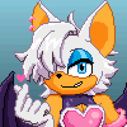 anthro chest_window crossgender eyeshadow femboy ftm_crossgender makeup male solo wings clawshawt sega sonic_the_hedgehog_(series) rogue_the_bat_(nikkikaji) rouge_the_bat bat mammal 1:1 animated digital_media_(artwork) no_sound pixel_(artwork) pixel_animation short_playtime video