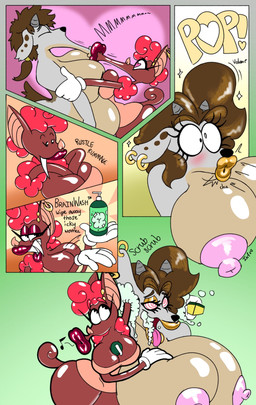 anal anal_penetration big_breasts big_butt bimbofication brainwashing breast_expansion breasts brown_body brown_fur butt butt_expansion cartoon_eyes cartoon_gloves cartoon_physics cleavage cleavage_storage clothed clothing curvy_figure ear_piercing expansion expansion_sound_effect fangs female fur hair hourglass_figure huge_breasts hyper hyper_breasts lip_expansion lips nipples object_in_ass orange_clothing penetration piercing pop_(sound_effect) puffkiss red_hair sex_toy sex_toy_in_ass sex_toy_insertion simple_background teeth text thick_lips toony toony_expression toony_eyes topwear transformation tube_top infinityartistix fizzi_the_fruit_bat bat mammal megabat absurd_res comic english_text hi_res