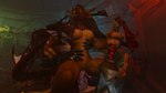 anthro armor bite bodily_fluids clothing cum curling_tail duo excessive_cum excessive_genital_fluids female gauntlets genital_fluids gloves handwear male male/female muscular saliva tail wicust blizzard_entertainment european_mythology mythology warcraft bovid bovine dracthyr dragon humanoid mammal mythological_creature mythological_scalie scalie tauren western_dragon absurd_res hi_res
