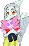 amber_eyes anthro arm_feathers button_(fastener) button_eyes doll feathered_wings feathers female frill_(anatomy) hair holding_object holding_plushie long_hair plushie short_tail simple_background snout solo tail wings unknown_artist cavemanon_studios exit_665 goodbye_volcano_high she_likes_you_alotl snoot_game fang_(gvh) farelie_willani dinosaur prehistoric_species pterodactylus pterosaur reptile scalie colored hi_res