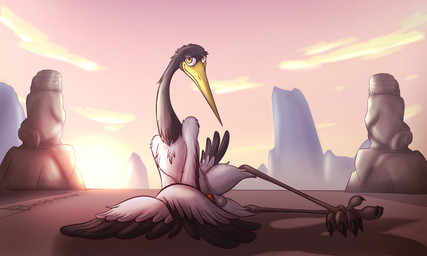 5_toes avian_feet balls beak biped claws detailed_background feathers feet feral genitals long_beak looking_at_viewer male mountain nude outside penis rock seductive semi-anthro shadow sky solo sunset talons tapering_penis toes white_balls wings bassybefuddle conditional_dnp dreamworks kung_fu_panda master_crane avian bird black-necked_crane crane_(bird) gruiform grus_(genus) 5:3 digital_drawing_(artwork) digital_media_(artwork) shaded soft_shading