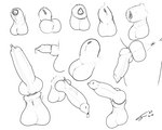 animal_genitalia animal_penis anthro balls bodily_fluids canine_genitalia canine_penis erection fully_sheathed genital_fluids genitals knot male penis penis_sheet precum saggy_balls sheath cj_fauxx~ canid canine mammal 5:4 hi_res monochrome sketch_page