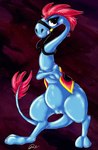 2014 abstract_background absurd_res barefoot big_eyes black_eyes chubby digitigrade dimwitdog disney eyelashes female happy hi_res nude pussy shadow shiny smile solo sylvia teeth unknown_species wander_over_yonder wide_hips
Rating: Explicit
Score: 3
User: toh
Date: February 25, 2014