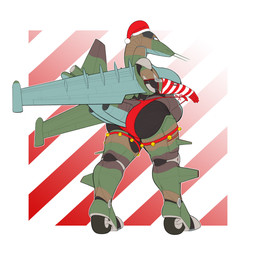 aircraft airplane anthro back_wings bell belly big_belly big_breasts bikini bikini_bottom bikini_thong breasts butt camo_body christmas_clothing christmas_headwear clothed clothing cockpit female fin gloves green_body handwear hat headgear headwear holidays jet jet_engine jingle_bell looking_at_viewer machine metallic_body nipples not_furry overweight overweight_anthro overweight_female rear_view santa_hat simple_background smile solo swimwear tail tail_fin thick_thighs topless topless_anthro topless_female two-piece_swimsuit vehicle wheel wheel_feet wide_hips wings ndragon3 christmas su-25 sukhoi aeromorph living_aircraft living_machine living_vehicle 1:1 digital_media_(artwork) hi_res