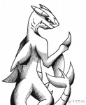 2014 back_turned black_and_white claws comic dragon fangs fins fish garchomp gills hybrid manga marine monochrome nintendo plain_background pokémon shark sketch teeth vibrantechoes video_games white_background
Rating: Safe
Score: 1
User: Blackphantom770
Date: April 19, 2014