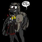 anthro duo horn male nipples pectoral_vore red_eyes text unusual_vore vore momiji_the_dolf_(artist) don't_starve klei_entertainment dolf momiji_the_dolf_(character) bearger_(species) canid canine canis deer mammal wolf 1:1 alpha_channel english_text hi_res