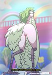 anthro anus avian_feet bouncing_butt breasts butt butt_jiggle feathered_wings feathers female genitals green_hair green_tail green_wings hair jiggling looking_at_viewer looking_back looking_back_at_viewer low-angle_view nude presenting presenting_hindquarters pussy raised_tail rear_view scuted_legs scutes solo tail tail_feathers wings yellow_eyes diives european_mythology greek_mythology mythology one_piece monet_(one_piece) avian harpy humanoid mythological_avian mythological_creature 2023 animated hi_res short_playtime