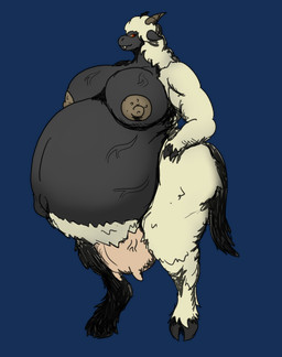 anthro breasts female fur horn hyper hyper_pregnancy nipples pregnant teats udders vein veiny_belly veiny_breasts wool_(fur) vwpologt age_of_sigmar warhammer_(franchise) warhammer_fantasy beastman_(warhammer) bovid caprine mammal sheep alpha_channel