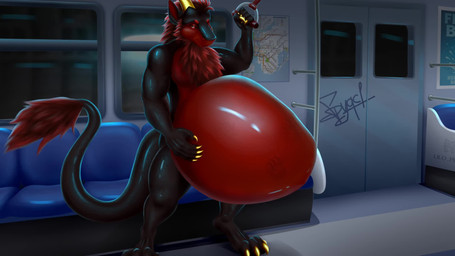 abdominal_bulge anthro belly big_belly footprint huge_belly imprint male male_pred nude oral_vore pawprint public_transportation rapid_transit solo subway train vehicle vore lilo_pino mythology spyqc_(spyqc1) dragon mythological_creature mythological_scalie scalie 16:9 2d_animation animated hi_res high_framerate motion_tweening no_sound short_playtime video widescreen