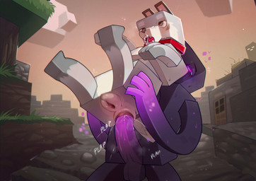 anal anal_penetration animal_genitalia animal_vulva anthro anus balls bestiality canine_genitalia canine_vulva duo erection female female_penetrated feral feral_penetrated gaping gaping_vagina genitals humanoid_on_feral humanoid_penetrating humanoid_penetrating_feral interspecies male male/female male_penetrating male_penetrating_female penetration penile penile_penetration sex stretched_anus vulva anixaila microsoft minecraft mojang xbox_game_studios canid canine canis enderman humanoid mammal pale_wolf_(minecraft) wolf wolf_(minecraft) hi_res