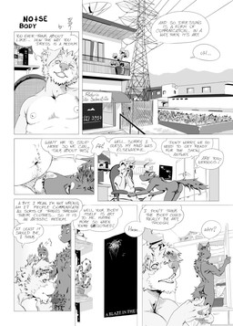 animal_genitalia anthro biped casual_nudity dialogue duo fully_sheathed genitals male male/male penis penis_sniffing sheath sniffing speech_bubble text tuskito enri_(tuskito) mica_(tuskito) canid canine canis domestic_dog mammal comic english_text hi_res monochrome