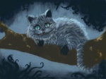 feral male solo tail haychey alice_in_wonderland alice_in_wonderland_(2010) alice_in_wonderland_(disney) disney cheshire_cat cheshire_cat_(disney) cheshire_cat_(species) domestic_cat felid feline felis mammal 4:3