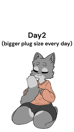 anthro black_clothing bottomwear bulge butt buttplug buttplug_tail clothing fake_tail femboy fur grey_body grey_fur male music orange_clothing pink_tail plug_(sex_toy) presenting presenting_hindquarters prostate_stimulation sex_toy shorts simple_background solo tail text rawr_beef domestic_cat felid feline felis mammal 2025 9:16 animated background_music english_text hi_res long_playtime sound video