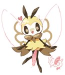 genitals male penis pink_penis smile solo stick_calves stick_legs stick_limbs stick_thighs thin_calves thin_legs thin_thighs niogupoke nintendo pokemon arthropod generation_7_pokemon insect jangmo-o pokemon_(species) ribombee