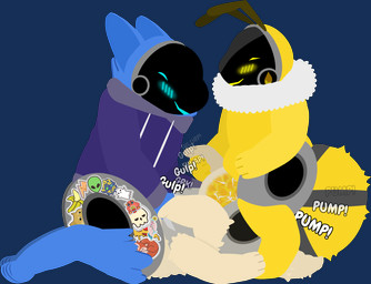 anal antennae_(anatomy) anthro arthropod_abdomen belly_to_belly blush bodily_fluids bottomless clothed clothing cum cum_in_mouth cum_inflation cum_inside egg egg_inflation egg_insertion fellatio female genital_fluids group hoodie hoodie_only impregnation inflation kneeling lying machine male male/female male/male male_impregnation on_back onomatopoeia oral oviposition penile pregnant pregnant_male sex size_difference sound_effects spitroast stickers_on_body text topwear topwear_only trio x-ray_view tf2_demo_2004 honeypot_(tf2_demo_2004) mocha_(tf2_demo_2004) stickerboard_(tf2_demo_2004) arthropod bee hybrid hymenopteran insect lepidopteran moth protogen alpha_channel hi_res
