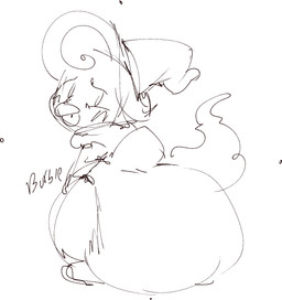 anthro big_diaper bodily_noises diaper feces female huge_diaper pooping soiling solo stink_fumes unclean_diaper used_diaper using_diaper smug_prince nintendo pokemon cici_(heyitsein) generation_4_pokemon piplup pokemon_(species) hi_res monochrome red_and_white sketch