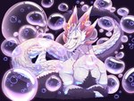 anthro bubble hairy iridescent iridescent_scales male scales solo tail ryanburr capcom monster_hunter mythology dragon leviathan_(mh) mizutsune monster mythological_creature mythological_scalie scalie 4:3