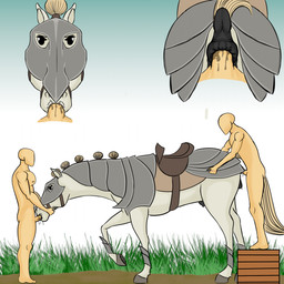 anal anal_penetration animal_genitalia animal_vulva anus armor bestiality bodily_fluids butt double_penetration equine_anus equine_genitalia equine_vulva erection fellatio female female_penetrated feral feral_penetrated first_person_view fur gangbang genital_fluids genitals group group_sex hair hand_on_hip headgear helmet human_on_feral human_penetrating human_penetrating_feral humanoid_genitalia humanoid_penis interspecies male male/female male_penetrating male_penetrating_female male_pov nipples nude open_mouth oral oral_penetration penetration penile penile_penetration penis puffy_anus raised_tail sex simple_background spitroast tail trio vulva white_body white_fur fuckermare centaurworld netflix becky_apples equid equine horse human humanoid mammal 1:1 digital_media_(artwork) hi_res