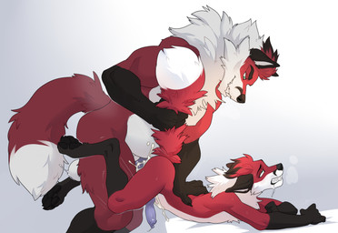 age_difference anal anal_penetration animal_genitalia animal_penis anthro anthro_on_anthro anthro_penetrated anthro_penetrating anthro_penetrating_anthro arched_back balls bareback bed belly biceps big_balls big_penis blush bodily_fluids butt canine_genitalia canine_penis claws clenched_teeth cum cum_in_ass cum_inside cum_splatter digitigrade dominant drooling duo erection eyebrows father_penetrating_son from_behind_position fur furniture genital_fluids genitals hair hand_on_back knot larger_dom looking_pleasured lying male male/male male_penetrated male_penetrating male_penetrating_male mature_anthro mature_male motion_lines musclegut muscular muscular_anthro muscular_male narrowed_eyes nude older_dom_younger_sub on_bed on_front overweight overweight_anthro overweight_male pawpads penetration penile penile_penetration penis penis_in_ass saliva sex side_view simple_background size_difference smaller_penetrated smile standing sweat tail tail_grab teeth thrusting tuft white_background younger_penetrated drmax ark_(monadofox) zoru canid canine fox mammal 2026 hi_res father_(lore) father_and_child_(lore) father_and_son_(lore) incest_(lore) parent_(lore) parent_and_child_(lore) parent_and_son_(lore) son_(lore)
